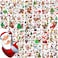 COKTAK 26 Sheets Funny Santa Claus Temporary Tattoos Christmas Sticker, Cute Elk Deer Snowman Xmas Fake Tattoos For Kids Child Men Women, Bulk Christmas Tattoos Home Decoration Rave Party Accessories