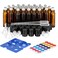 ComSaf 24 Pcs Roller Bottles for Essential Oils 10ml, Update Triple-Lock Seal Roll on Bottles Amber Perfume Glass Roller Balls for Essential Oils with Full Accessories