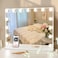 COOLJEEN Vanity Mirror with Lights and Bluetooth, Hollywood Makeup Mirror with 15 Dimmable LED Bulbs and USB Charging, 3 Color Modes Lighted Vanity Mirror, Tabletop/Wall-Mount (Shatterproof Glass)