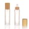 COSIDEA 4 pcs Empty 3.33oz / 100ml bamboo lid Frosted glass spray bottle with fine mist dispenser head for liquid perfume toiletries, toner bottles 20 neck