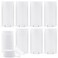 8 Pack 75ml/2.5oz Plastic Deodorant Containers Twist-Up Oval Lip Balm Tubes Empty Stick Tube for DIY Deodorants Heel Balm Lotion Bar Lipstick Crayon Chapstick - White