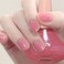 COSMOO Clear Pink Nail Polish, 12ml Nude Peach Pink Quick Dry Nail Lacquer for Nail Art Varnish, Long Lasting Sheer Pink Nail Polish, 0.41 fl oz