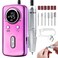 Cordless Nail Drill Professional: 45000 RPM Rechargeable Electric Nail File Kit, Portable &amp; Low Noise for Acrylic, Gel Nails, Manicure &amp; Pedicure - Salon &amp; Home Use