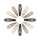 Metal Snap Hair Clips Water Drop No Slip Hair Barrettes for Women Large Hair Clips For Thick And Thin Fine Hair,Black Brown Beige,2.67 x 0.7 Inches,12 PCS