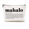 Mahalo Definition Inspirational Makeup Bag Hawaii Cosmetic Bag Hawaiian Gifts Hawaiian souvenirs Thank You Gifts for Women Female Grandma Mom Sister Friend Wife Travel Toiletry Bag Christmas Birthday