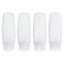 Silicone Travel Bottles for Toiletries TSA Approved Travel Size Containers Set 4 Pack Portable Leak Proof Refillable Cosmetic Squeeze Bottles Shampoo Hair Conditioner Body Lotion Bath Shower Gel