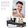 Fog Proof Shower Mirror Fogless for Shaving, Fogless Shave Mirror with Shower Caddy Set, Acrylic Small Wall Mirror with Shower Organizer, Waterproof Shatterproof Removable