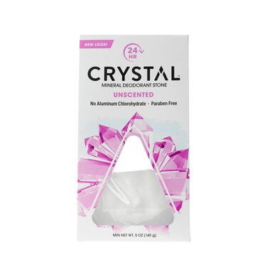 Crystal Body Deodorant Body Rock Deodorant, Unscented, Paraben Free, 5 Ounce (Pack of 1)