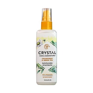 Crystal Essence Mineral Deodorant Spray, Chamomile &amp; Green Tea 4 oz