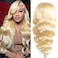 28 Inch 613 Body Wave Lace Front Wigs Human Hair Blonde Lace Front Wigs Human Hair 180 Density 613 HD Lace Frontal Wig Glueless 4x4 Closure Wigs 613 Human Hair Pre Plucked For Black Women