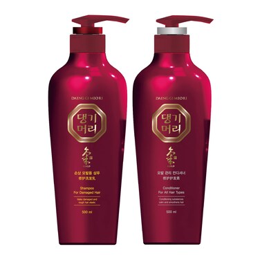 Daeng Gi Meo Ri - Shampoo &amp; Conditioner Set for Damaged hair, Add Nutrition and Shine for Healthy and Energetic Hair, Reducing Dandruff, Nourishing and Promoting Hair Growth, 16.9 FL. OZ/ 500ml