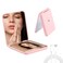 Rechargeable Pocket Mirror, Double Sided 1X/3X Magnification Compact Vanity Mirror, Small Compact Mirror, Mini Led Compact Travel Makeup Mirror with Lights for Purse,Pocket,Gifts,Square