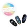 Daily Charme Holographic Cateye Magnetic Nail Chrome Powder 1g, 3-in-1 Nail Magnetic Powder Pigment, Holographic Rainbow Cat Eye Effect, Home DIY/Nail Salon Manicure (Holographic Silver)