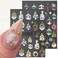 2 Sheets 5D Embossed Christmas Nail Stickers for Nail Art Self Adhesive Christmas Tree Nail Art Stickers Winter Snowflake Snowman Nail Decals Xmas Bow Nail Design Stickers for Women Girl