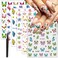 Butterfly Nail Art Stickers 3D Self Adhesive Flower Nail Stickers with Nail Tweezers Fall Colorful Butterflies Flowers Nail Design Stickers Cute Floral Nail Decals for Women Girl 6 Sheets