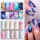 Nail Foil Transfer, DANNEASY 20 Roll Marble Nail Foils Starry Sky Nail Stickers Holographic Nail Art Foil Transfer Iridescent Nail Design Stickers Nail Decals for Women Kids