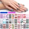 420 Pieces 30 Sheets Glitter Nail Wraps with Nail File Nail Polish Strips Self Adhesive Nail Polish Stickers Nail Strips for Women Girl Salon Nail Art Accessories
