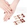 DANNI &amp; TONI Semi Cured Gel Nail Strips Marble (Desert Rose) Gold Glitter Gel Nail Stickers Ombre Gel Nail Wraps 28 Stickers