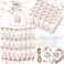 48 Sets Baby Shower Hand Cream Party Favors for Guests Gift Bulk Travel Size Hand Lotion Set for Baby Shower Wedding Christmas(Baby Girl)