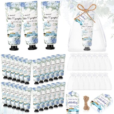 48 Sets Fall Hand Cream Bulk A Little Pumpkin Baby Shower Hand Cream Gifts Baby Shower Party Favors for Guests Travel Size Hand Lotion for Autumn Thanksgiving Party Supplies(Little Pumpkin)