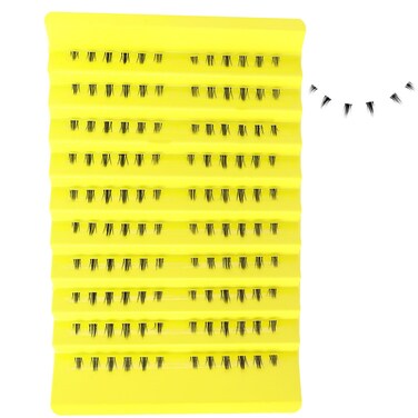 DAODER Bottom Lash Clusters Natural Lower Lash Extension Thick Under Eyelash Extension with Clear Band Spiky Bottom Lashes DIY Under False Eyelashes (Bottom Lashes Thick)