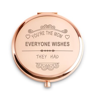 Mom Gifts for Women from Daughter, Personalized Compact Mirror, Christmas Stocking Stuffers for Adult, Unique Birthday Gifts for Her Female Mother Mama