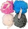 Large Eco Mesh Bath Pouf Sponge 4Piece Variety Pack