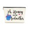 Decohim Makeup Bag Cosmetic Bag for Women Funny Godmother Gift Godmother Proposal Pregnancy Announcement Birthday Wedding Mothers Day Christmas Gifts for Godmom Fairy Fans I'm That Godmother