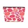 Fashion Red Lip Red Plaid Makeup Bag Aesthetic Cosmetic Bag Gifts for Women Female Make up Lovers Friend Sister Bestie Girl Mom Aunt Christmas Birthday Valentine's Day Mothers Day Friendship Gifts