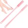 Toe Cleaning Brush,Foot Scrubber for Shower with 15.7" Long Handle Soft Silicone Cleaning Shower Brush Foot Care for Seniors,Elderly, Men and Women (Pink)
