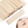 Demissle Eye Brow Wooden Wax Sticks Mini Waxing Applicator Sticks Lip Nose Eyebrow Wood Craft Small Facial Hair Spatula Applicator for Home Spa Hair Removal Smooth Skin Use(400 Pieces)