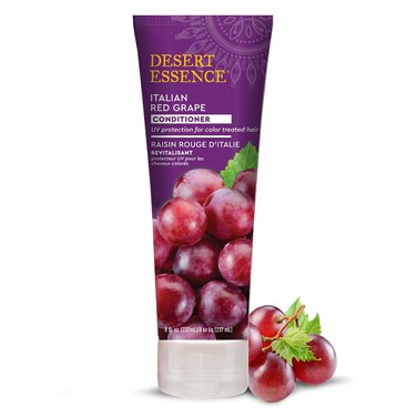 Desert Essence Italian Red Grape Conditioner Antioxidant-Rich Resveratrol, Organic Sea Kelp &amp; Nettle Extracts Minerals &amp; Vitamins - Vegan, Gluten-Free, Cruelty-Free - 8oz