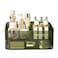 Makeup Organizer with Stackable Drawer, Large Capacity Vanity Organizer for Dresser Bathroom Countertop, Cosmetics Organizer and Display Case for Skincare, Perfume, Makeup Brushes, Lipsticks, Green