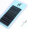 Lash Extension Volume Eyelashes Extensions 0.07 C 20-25mm Lash Tray Individual lash Extensions Classic Lash Extensions Soft Matte Black Single Lashes for Professional Salon Use