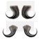 HD Lace Baby Hair Edges Strips 4pcs Reusable Wave Swiss Lace Baby Hair Edges Virgin Human Invisible Hairline Instant for Women Natural Black