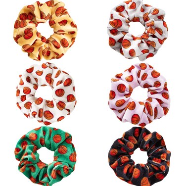Basketball Girls Gifts Sport Basketball Scrunchies for Hair Velvet Basketball Hair Ties Accessories for Women Girls Soccer Hair Scrunchies Basketball Hair Bands