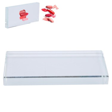 Nail Art Palettes - Color Mixing Glass Rectangle Makeup Blending Nail Tray False Eyelash Glue Holder for Fake Eyelashes Extension Makeup Cosmetic Nail Palette Tool