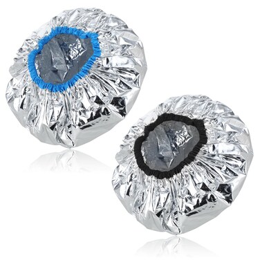 2 Pcs Aluminum Foil Deep Conditioning Hair Cap Reusable Heat Cap For Deep Conditioning Thickened Hair Cap for Oil Treatment Heated Shower Cap Processing Caps for Hair Dye Cap for Home and Salon Use