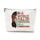 DJHUNG Inspired Mexican Girl Makeup Bag Funny Badass Women Gift Skull Travel Pouch for Women Friends Nurse Mom Aunt Birthday Christmas Halloween in a World Full of Princesses