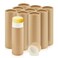 10 Pcs 2 oz Paperboard Deodorant Tubes,Empty Push-Up Style Kraft Paper Tube Holder,Cardboard Biodegradable Round Solid Container for DIY Homemade Lotion Bars,body Deodorant Sticks- Brown