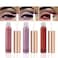 DNM 3Pcs Liquid Glitter Sparkle Pink Purple Red Eyeliner Liquid Makeup Set delineadores de colores para ojos, Glitter Shimmer Sparkly Metallic Eyeliner Liner Liquid Set Eye Glitter Makeup Glue 1+5+10