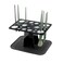 Makeup Brushes Drying Rack with Mat, 28 Holes Acrylic Brush Holder Stand Tree Tray, Folding Makeup Brush Holder