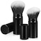 DOITOOL Retractable Makeup 2 Pack Travel Face Blush Brush, Portable Powder Foundation Brush with Cover for Blush, Bronzer, Buffing and Powder Cosmetics