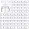 Domensi 96 Pcs 1 oz Glass Jars with Lids Bulk Round Glass Cosmetic Jars Lids 1 oz Small Travel Containers with Inner Liner for Lotions Powders Ointments Sample Cream(Clear, White)