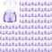 Domensi 60 Pcs 1oz Glass Jars with Lids Bulk Salve Tins Small Glass Candle Cosmetic Jars for Travel with Inner Liners Containers for Lotions Sample Cream(Light Purple, White Lids)