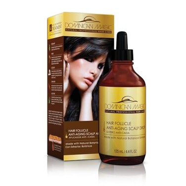Dominican Magic Hair Follicle Anti-Aging Scalp Drop Hair Tonic with Rosemary and Cinnamon, Gotero Anti-Caida, Helps Stimulate Hair Growth (4.4 FL Oz (Pack of 1))