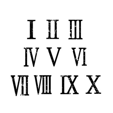Roman Numerals Temporary Tattoo Numbers - Halloween Cosplay Temporary Tattoos - Body Makeup
