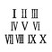Roman Numerals Temporary Tattoo Numbers - Halloween Cosplay Temporary Tattoos - Body Makeup