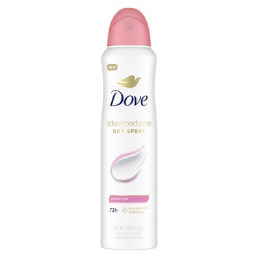 Dove Advanced Care Antiperspirant Deodorant Spray Powder Soft Pack of 12 to help skin barrier repair after shaving 72hour antiperspirant deodorant for soft underarms with boosted ceramide levels 3.8oz