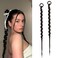 Dreamlover Ponytail Extension, Braid Hair Extension for Women with Thin Hair, Dark Brown, 2 Pieces